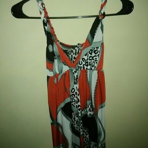 Multi design dress